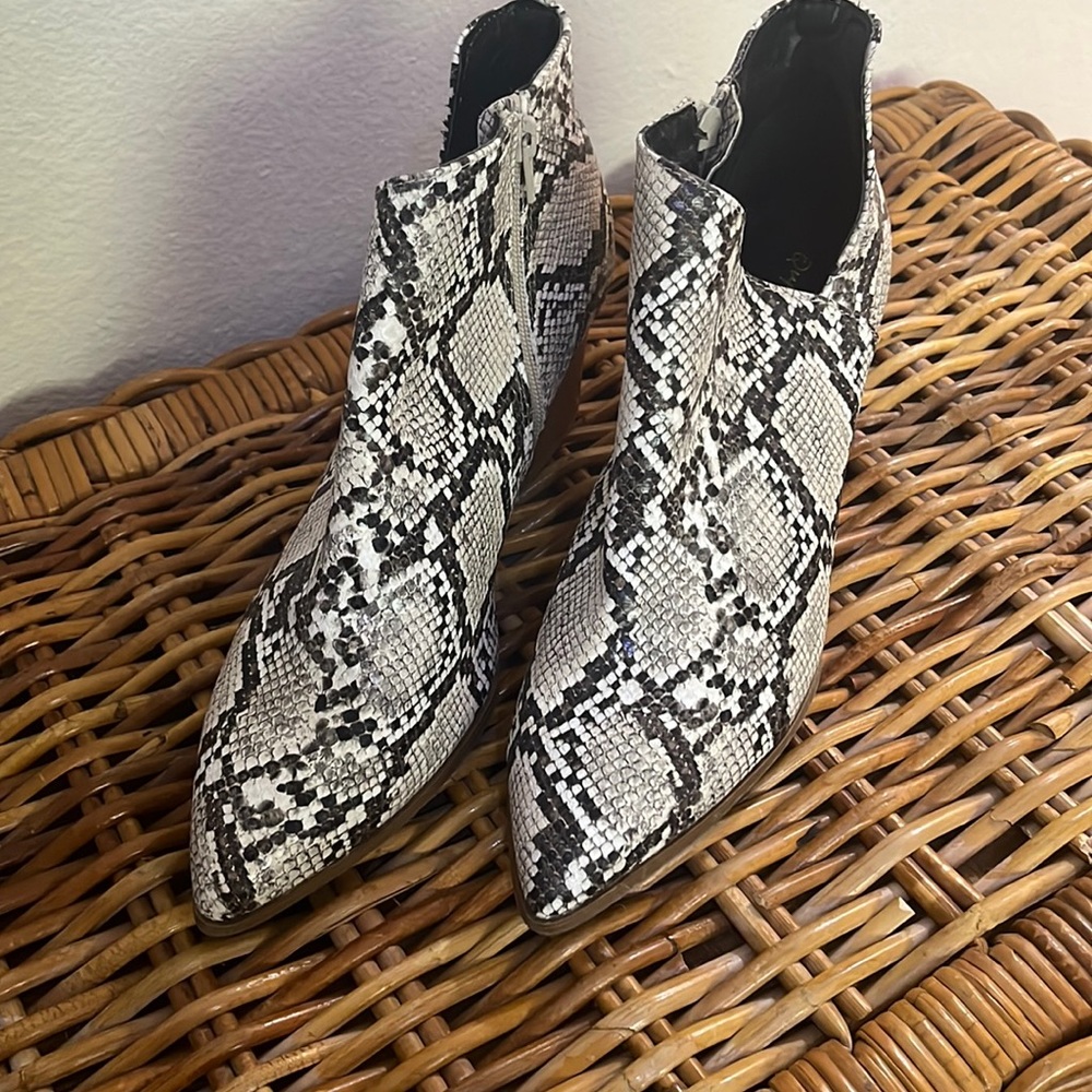 Snake skin booties!